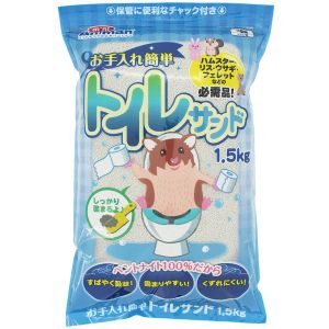 ドギーマンハヤシ DoggyMan ドギーマン お手入れ簡単トイレサンド 1.5kg 小動物 ハムスター リス ウサギ トイレ 砂