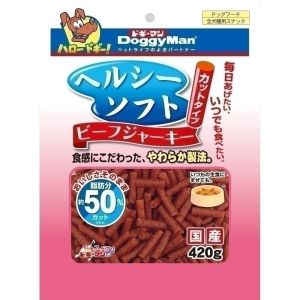 ドギーマンハヤシ DoggyMan ドギーマン ヘルシーソフトビーフジャーキー カットタイプ 420g