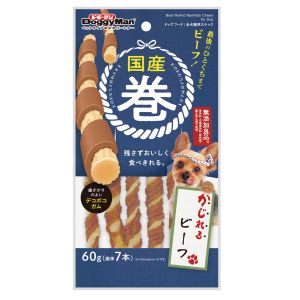 ドギーマンハヤシ DoggyMan ドギーマン 国産巻 かじれるビーフ 60g 標準6本 2085990