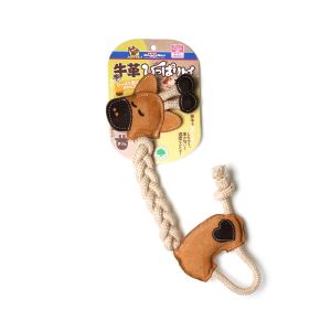 ドギーマンハヤシ DoggyMan ドギーマンハヤシ 牛革ひっぱりトイ きりん