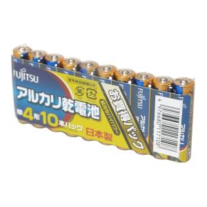 富士通 FUJITSU 富士通 FUJITSU アルカリ乾電池 単4形 10本パック LR03D(10S)