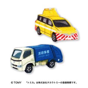 パイオニア パイオニア トミカワッペン 日産 エルグランド道路パトロールカー トヨタ ダイナ 清掃車 TOM650-TOM29