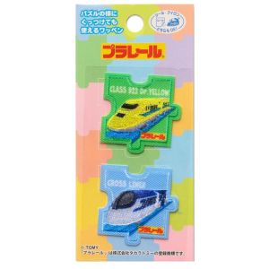 パイオニア パイオニア プラレール パズルワッペン 2個付き 923形ドクターイエロー クロスライナー シールアイロン 両用タイプ TOM650 TOM59