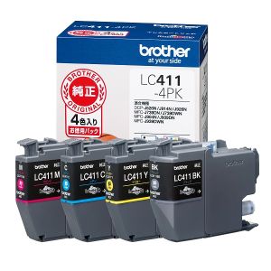 ブラザー brother ブラザー LC411-4PK インクカートリッジ 4色パック