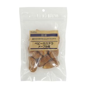 ペットプロジャパン PetPro ペットプロジャパン 国産おやつ ベビーカステラ メープル味 70g PetPro