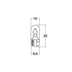 M＆H M＆H B-WB11 ノーマルバルブ メーター/ポジションキュウ 12V1.7W クリア