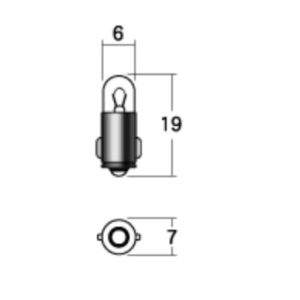 M＆H M＆H 1P7614 ノーマルバルブ メーター/ポジションキュウ 12V2W クリア