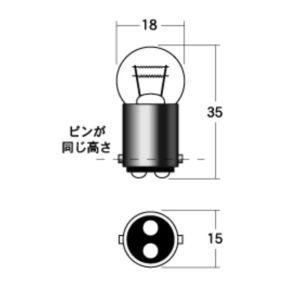 M&H マツシマ M&H マツシマ 1P5610 ノーマルバルブ ウインカー/ポジション 12V23/8W クリア エム＆エイチ