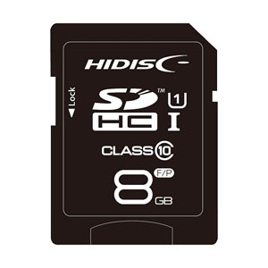 ハイディスク HI DISC ハイディスク SDHC 8GB HDSDH8GCL10UIJP3 UHS-I Ciass10 磁気研究所