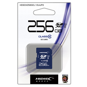 ハイディスク HI DISC ハイディスク SDXC 256GB HDSDX256GCL10UIJP3 UHS-I Class10 磁気研究所