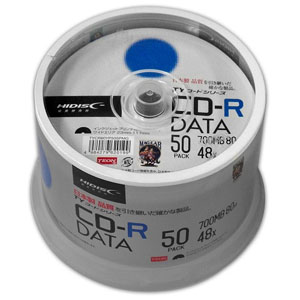 ハイディスク HI DISC ハイディスク TYCR80YP50SPMG CD-R CDR 700MB データ用 48倍速50枚 TYコード 磁気研究所