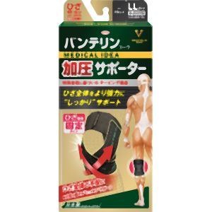 興和 Kowa 興和 Kowa バンテリンコーワサポーター ひざ専用固定 ゆったり大きめ ブラック