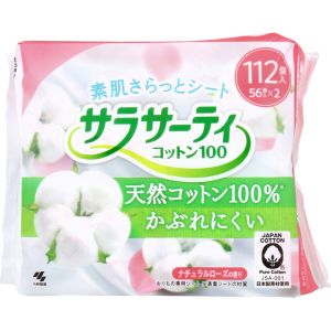 小林製薬 小林製薬 サラサーティ コットン100 ナチュラルローズの香り 112個