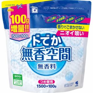 小林製薬 小林製薬 ドでか無香空間 無香料 つめ替用 1600g