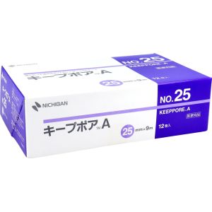 ニチバン NICHIBAN ニチバン サージカルテープ キープポアA NO 25 25mm×9m 12巻入