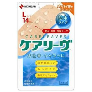 ニチバン NICHIBAN ニチバン ケアリーヴ 防水タイプ Lサイズ 14枚