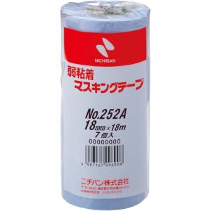 ニチバン Nichiban ニチバン 252AH-18 弱粘着マスキングテープ252AH 18mm×18m 7巻 PK