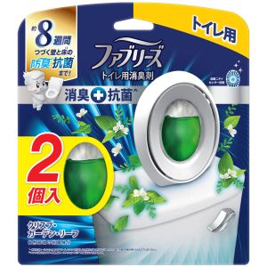 P&G P&G ファブリーズW消臭 トイレ用消臭剤 消臭+抗菌 クリスプ ガーデン リーフの香り 2個パック