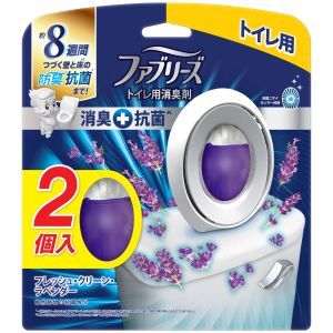 P&G P&G ファブリーズW消臭 トイレ用消臭剤 消臭+抗菌 フレッシュ クリーン ラベンダーの香り 2個パック