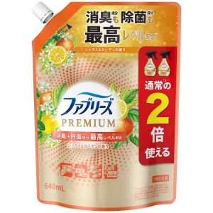 P&G P&G ファブリーズ 消臭スプレー 布用 PREMIUM シトラス&ガーデン つめかえ 特大サイズ 640mL