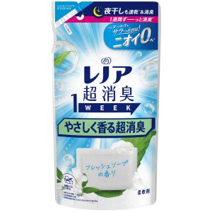 P&Gジャパン P&Gジャパン レノア 超消臭1WEEK 柔軟剤 やさしく香る超消臭 フレッシュソープ つめかえ 370mL