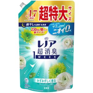 P&Gジャパン P&Gジャパン レノア 超消臭1WEEK 柔軟剤 フレッシュグリーン つめかえ 超特大 1510mL