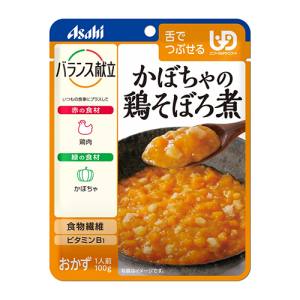 アサヒグループ食品 Asahi アサヒ バランス献立 かぼちゃの鶏そぼろ煮 100g