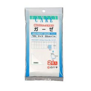 白十字 白十字 ファミリーケア FC ガーゼ 1m 30cm×1m 2枚入