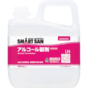 サラヤ SARAYA サラヤ 40027 SMART SAN食品添加物アルコール製剤 アルペットLN 5L