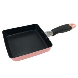 ベストコ BESTOCO ベストコ 玉子焼き器 エッグパン 13×14cm ピンク ちびパン ミニ IH ガス火 オール熱源対応 NQ-0099 カリーノ