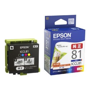 エプソン EPSON インクカートリッジ 4色一体タイプ ICCL81