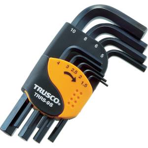 トラスコ TRUSCO トラスコ TRRS-9S 六角棒レンチセット ショートタイプ 9本組 TRUSCO