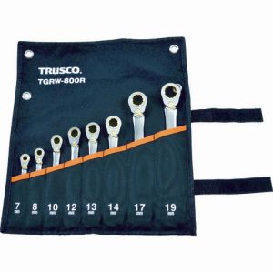 トラスコ TRUSCO トラスコ TGRW-800R 切替式ラチェットコンビネーションレンチセット スタンダード 8本組 メーカー直送 代引不可 一部地域不可