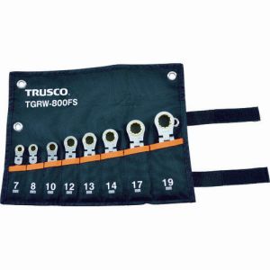 トラスコ TRUSCO トラスコ TGRW-800FS 首振ラチェットコンビネーションレンチセット ショートタイプ 8本組 TRUSCO メーカー直送 代引不可 北海道 沖縄 離島不可