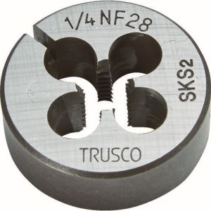 トラスコ TRUSCO トラスコ T25D-1/4UNF28 丸ダイス 25径 ユニファイねじ 1/4UNF28 (SKS) TRUSCO