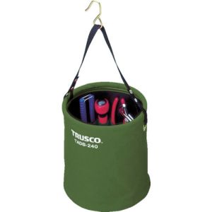 トラスコ TRUSCO トラスコ TADB-240-OD アタッチメント付電工バケツΦ240×240 OD色 TRUSCO