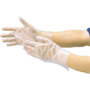 トラスコ TRUSCO トラスコ ポリエチレン製使い捨て手袋 Lサイズ 100枚入 DPM-1833-L