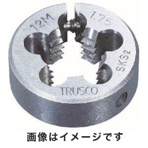 トラスコ TRUSCO トラスコ T50D-10X1.25 丸ダイス SKS 細目 50径 10×1.25 TRUSCO