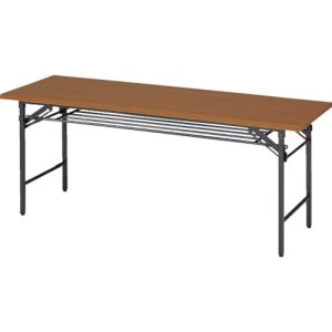 トラスコ中山 TRUSCO 折りたたみ会議テーブル 1800×600×H700 チーク 1860 メーカー直送 代引不可