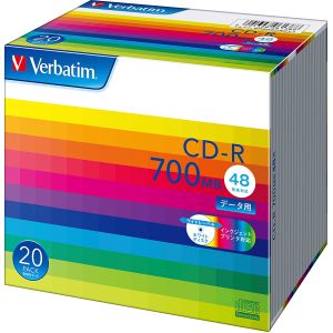 バーベイタム Verbatim バーベイタム SR80SP20V1 CD-R CDR 700MB データ用 700MB 20枚 Verbatim