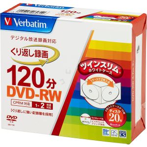 Verbatim VHW12NP20TV1 (DVD-RW 2倍速20枚)