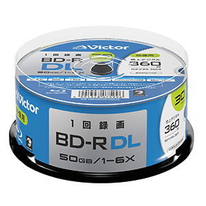 ビクター Victor ビクター VBR260RP30SJ2 BD-R DL BDR DL 50GB 6倍速30枚