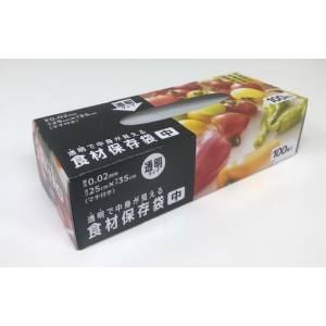 ケミカルジャパン ケミカルジャパン 食品保存袋中 透明タイプ 100枚 DX-BOX-100M