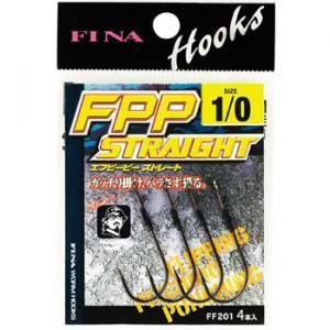 ハヤブサ Hayabusa ハヤブサ フィナ FPP STRAIGHT 1/0 鈎 4個入り FF201