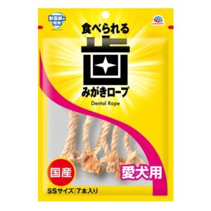 アースペット EARTH アースペット 食べられる 歯みがき ロープ 愛犬用コラーゲン SSサイズ 7本入 EARTH