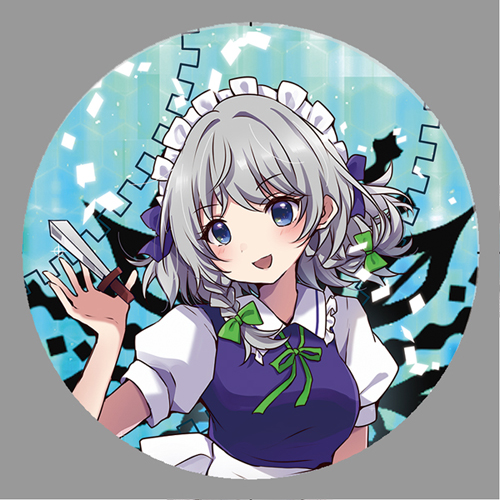 ぱいそんきっど 東方project「十六夜 咲夜11-2」ビッグ缶バッジ